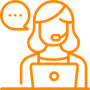 002-customer-service IT Support and Helpdesk Services Icon